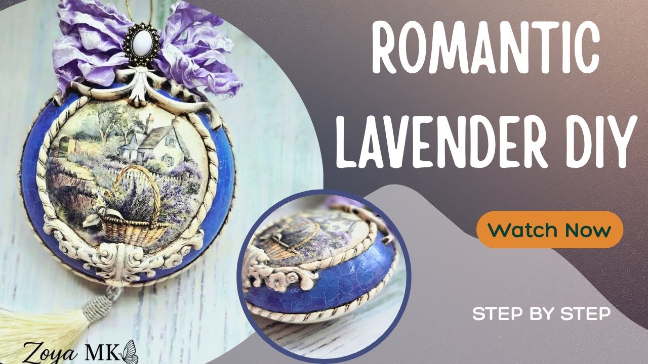 How to Make a Lavender Ornament | Romantic Shabby Chic DIY Decoration | Vintage Home Decor Idea
