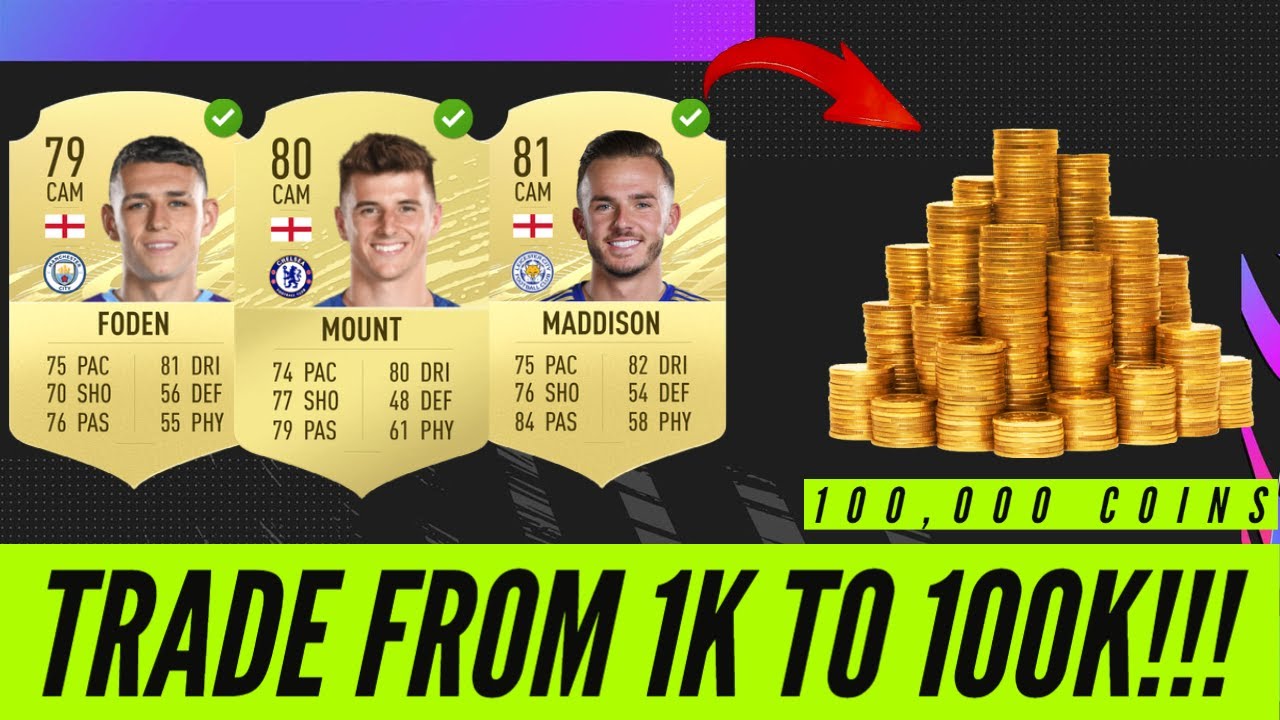 HOW TO TRADE FROM 1K TO 100K FIFA 21 QUICKLY IN AN HOUR RIGHT NOW!!!