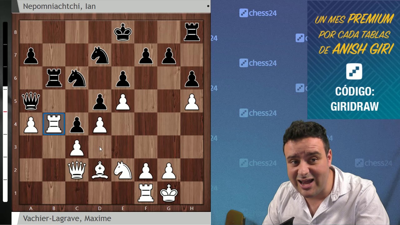 GRAN LUCHA en la defensa francesa: Vachier Lagrave vs Nepomniachtchi (Candidatos Rd.7)