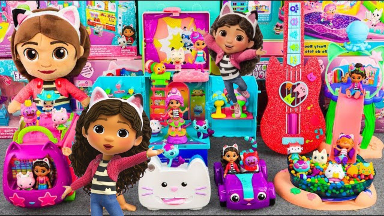 GABBY’S DOLLHOUSE Collection Unboxing - Satisfying Unboxing | Review Gabby Dollhouse Slide pool Toys