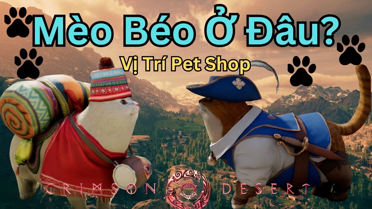 Crimson Desert | Hướng Dẫn Bắt M&egrave;o B&eacute;o (Fat Cat) & Trang Bị Pet