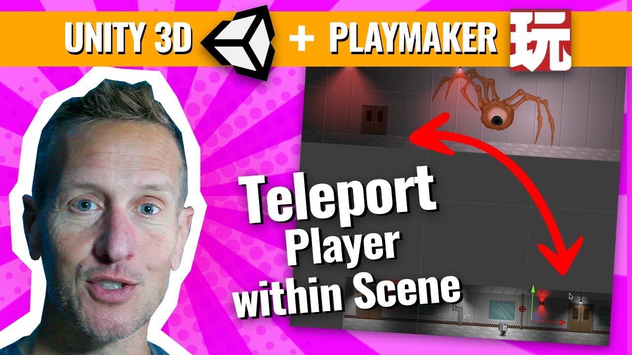 Unity Playmaker 2D-платформер - телепортирует игрока из точки А в точку Б.