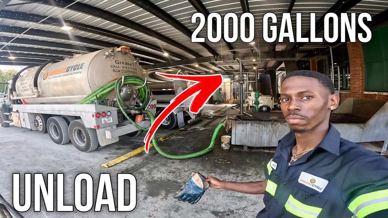 unload 2000 GALLONS of cooking oil with me...