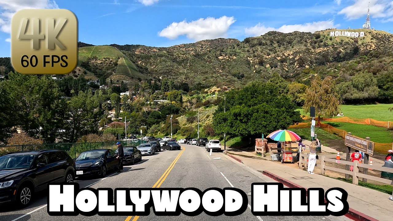 Driving Around the Hollywood Hills in 4k Video