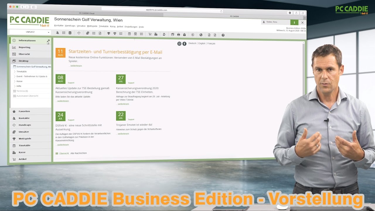 PC CADDIE Business Edition - Vorstellung 01