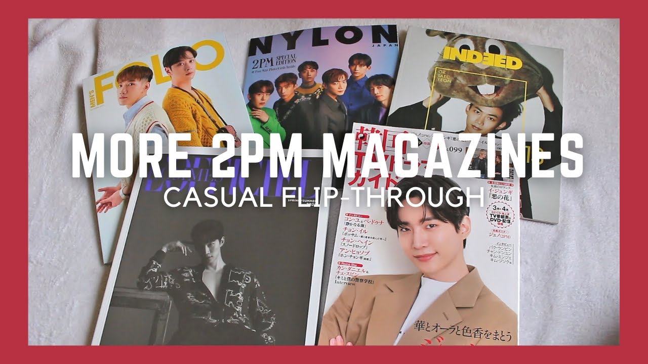 More 2PM Magazine Flip-Throughs | Recent Junho Covers & Older 2PM Spreads