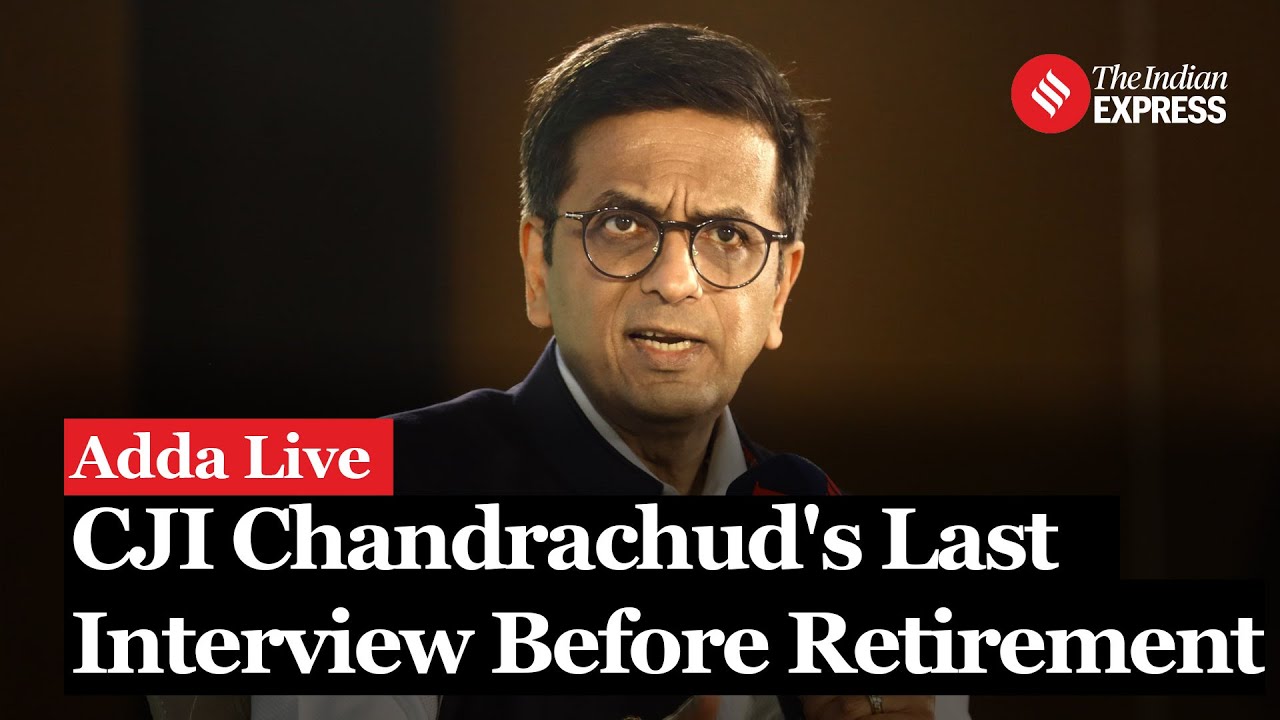 Live I  CJI Chandrachud's Last Interview Before Retirement I Supreme Court of India