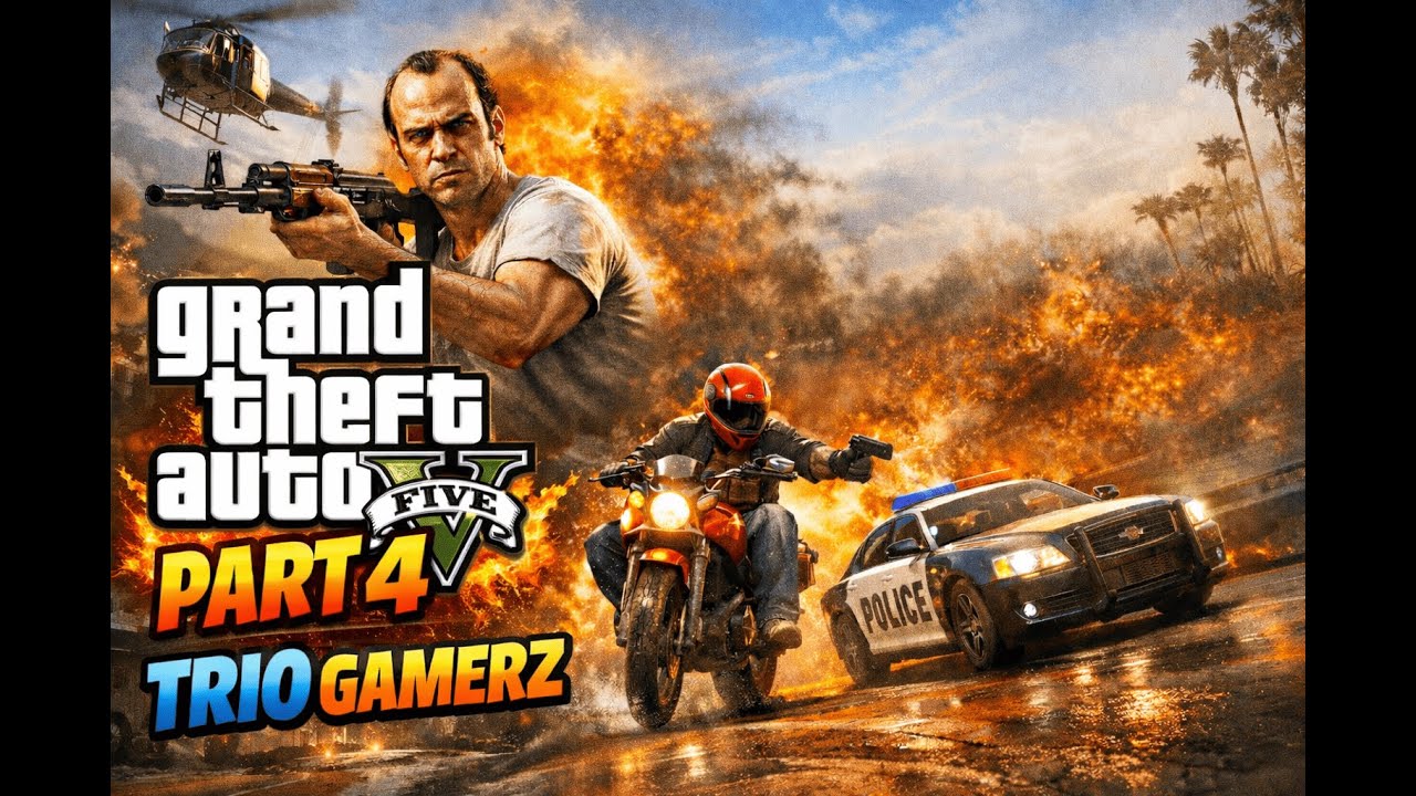 GTA V Part 4 Full Mission Gameplay (Hindi) | Trio Gamerz