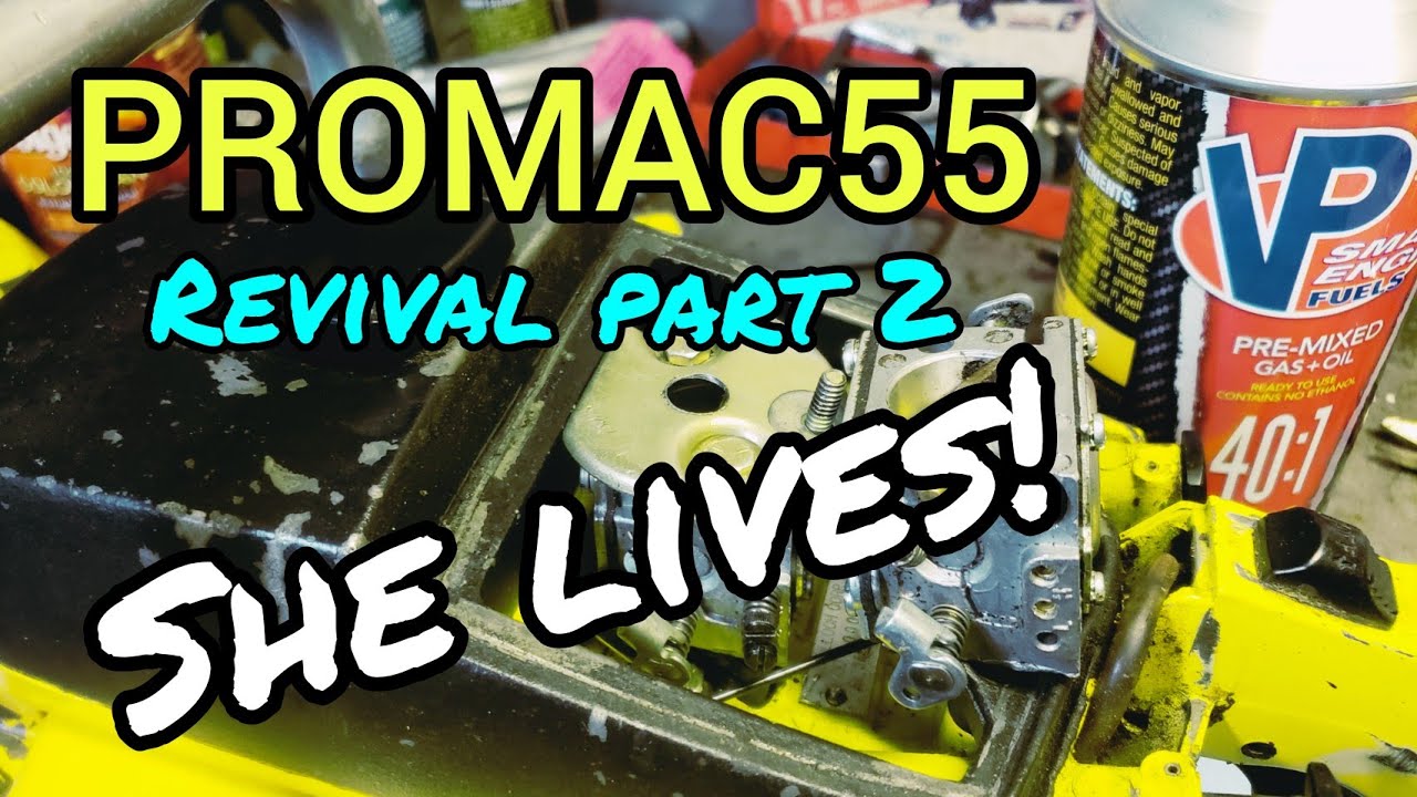 McCulloch ProMac55 Vintage Chainsaw Ignition Chip and Single Jet Carb swap, First Fire!