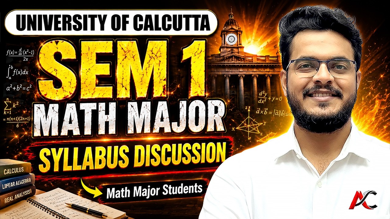 University Of Calcutta || Semester 1 Syllabus Discussion By ayan sir #cu #ayansir #math