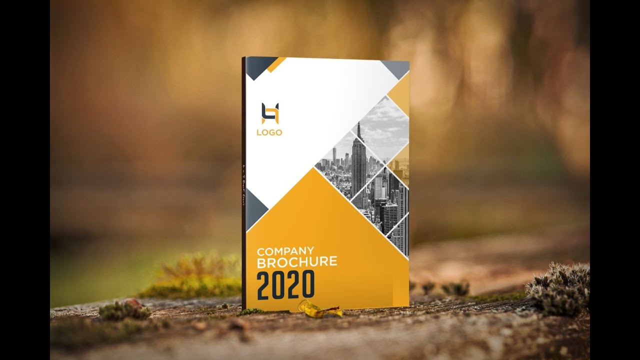 Company Profile/ Brochure Cover Page Design in Photoshop | Photoshop Tutorial