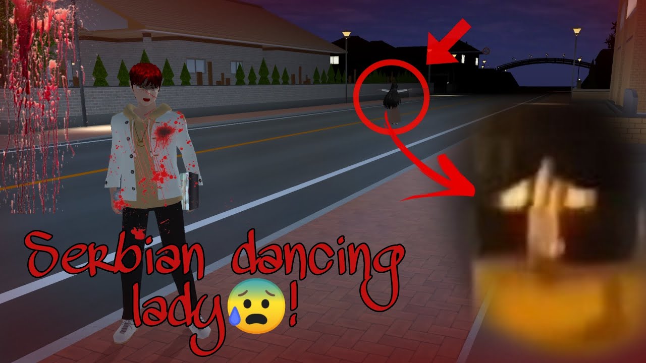 Serbian dancing Lady!? in|Sakura School Simulator| Niconi gaming