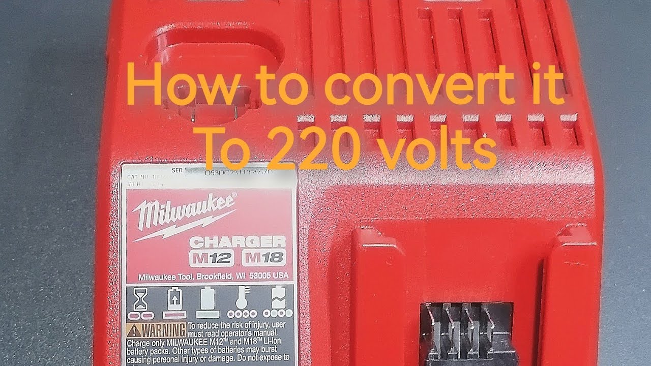 Зарядное устройство Milwaukee M12 M18,, преобразование в 220 вольт