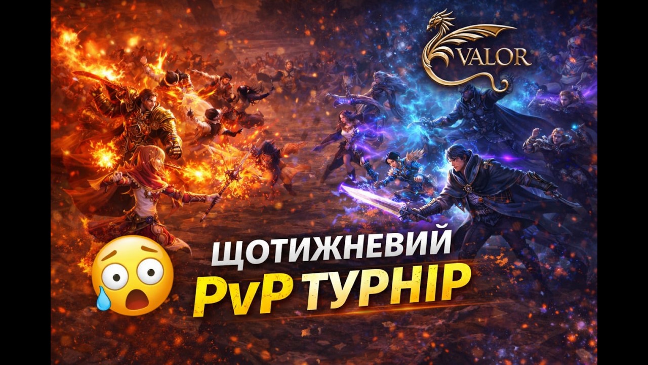 Perfect World Valor Щотижневий PvP турнір — 5х5 / 4х4  заміс 😱