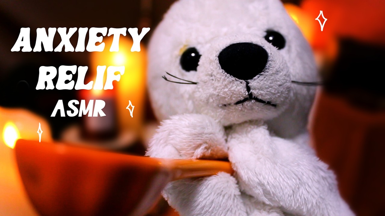 ASMR | Anxiety Relief & Comfort Night with Babyseal 🌙 (Rainy sound, Layered sound, Whisper)