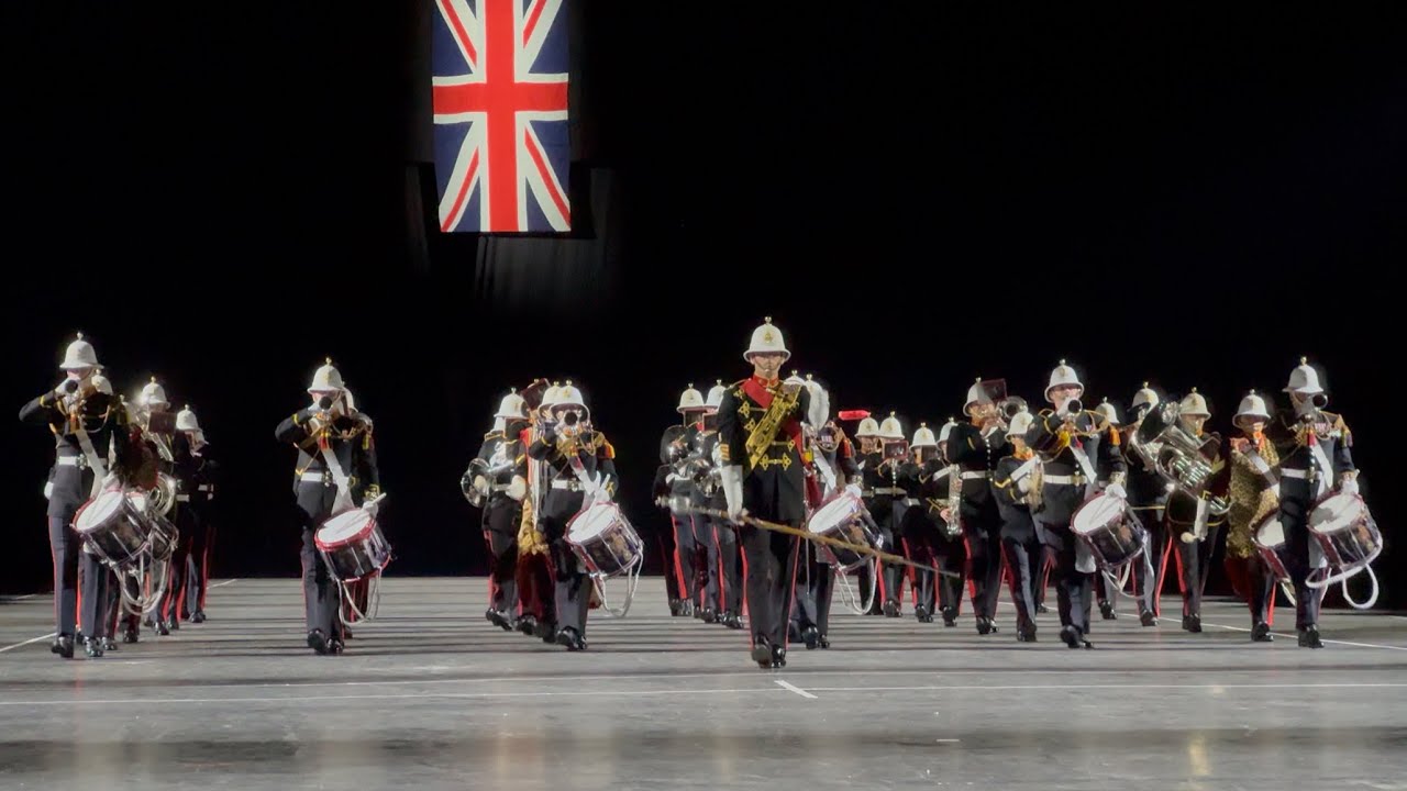 The Band of HM Royal Marines Commando Training Centre at The Birmingham International Tattoo 2025
