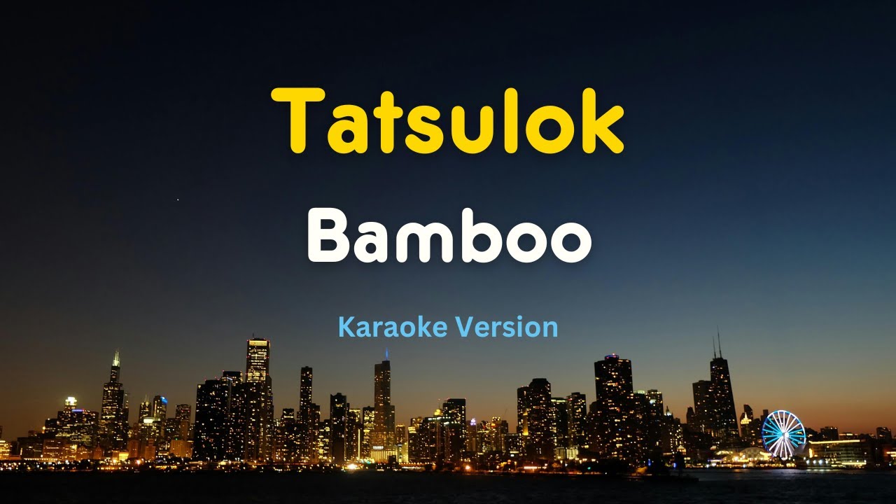 Tatsulok (Karaoke Version) – Bamboo | OPM Rock Karaoke with Lyrics