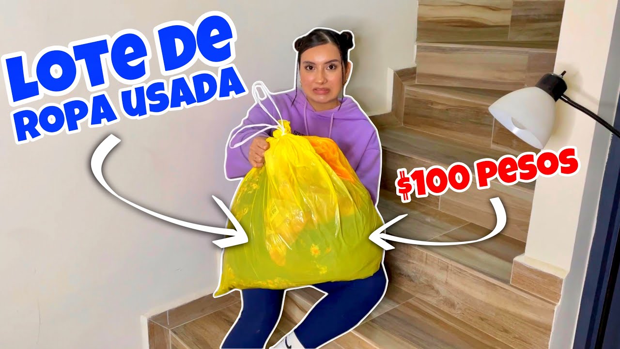 COMPRÉ un LOTE de ROPA USADA en $100 pesos!