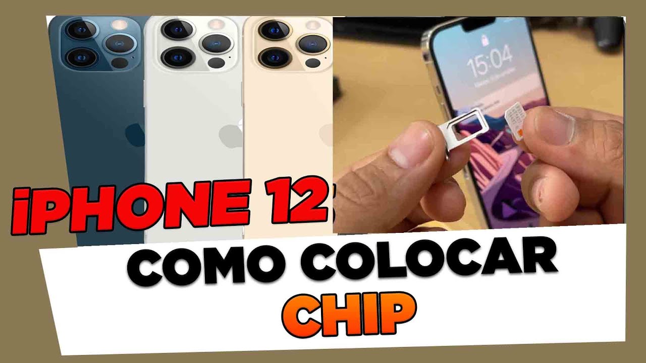 Como Colocar Chip no iPhone 12, 12 Mini, 12 Pro, 12 Pro Max