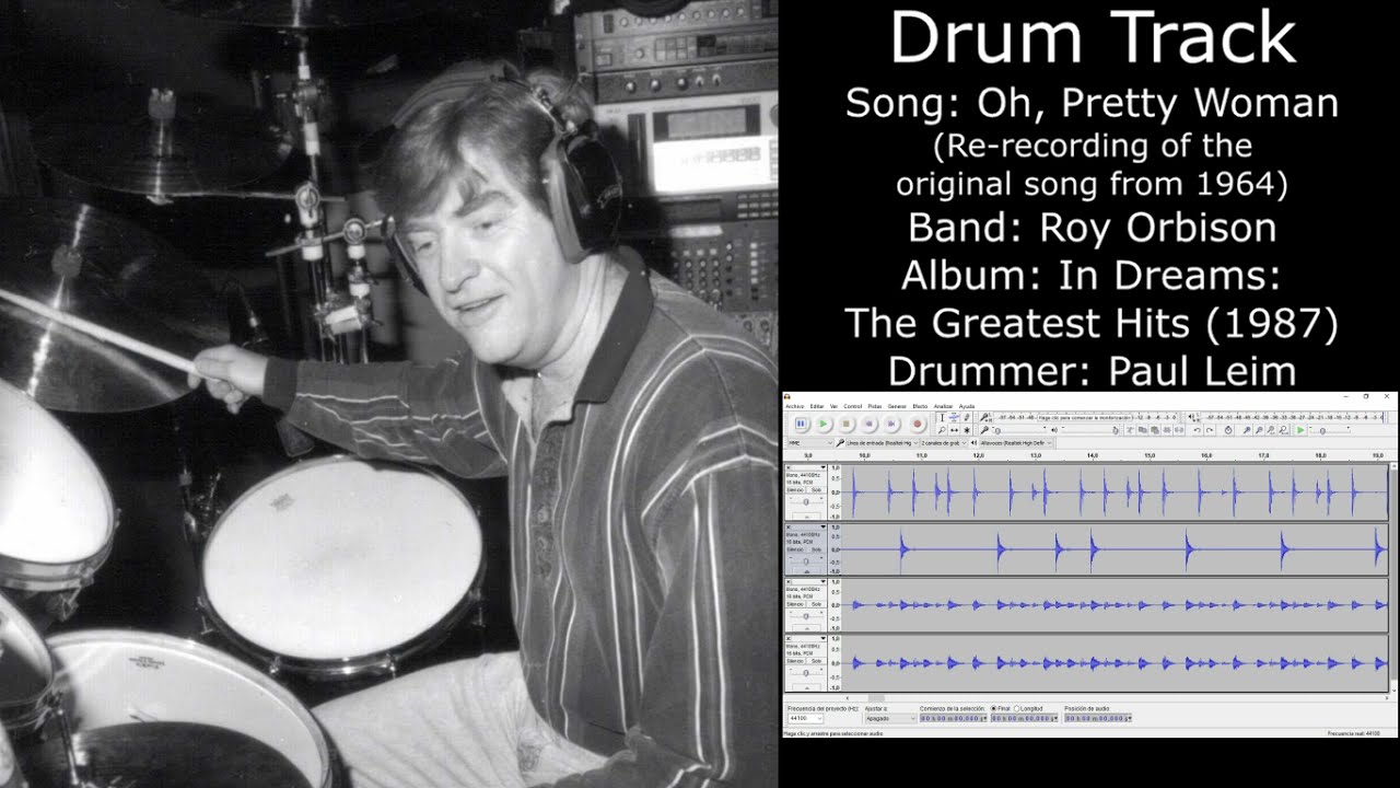 Oh, Pretty Woman (Roy Orbison) • Drum Track