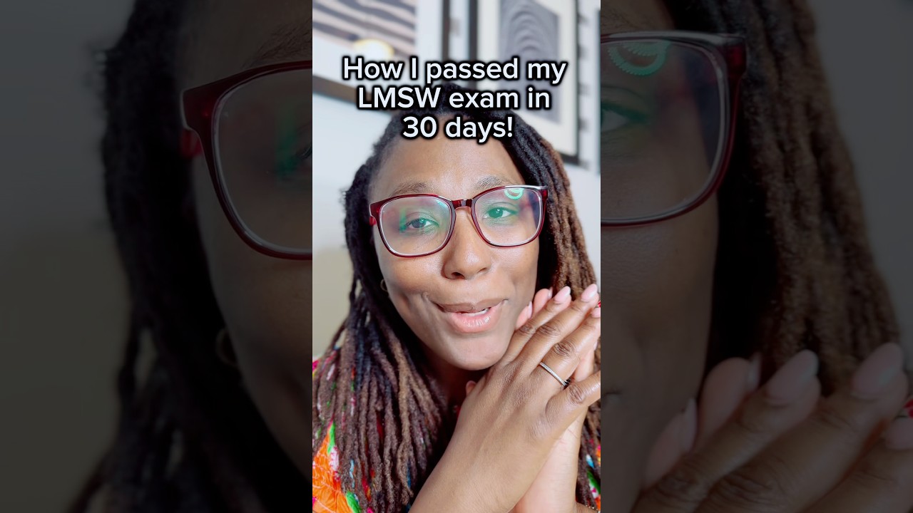 I passed my LMSW exam on the first try in 30 days! #ASWB