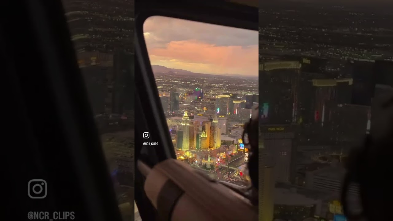 Helicopter view of Las Vegas city ( USA)