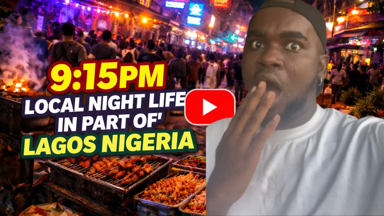 Local community night life in Lagos Nigeria 