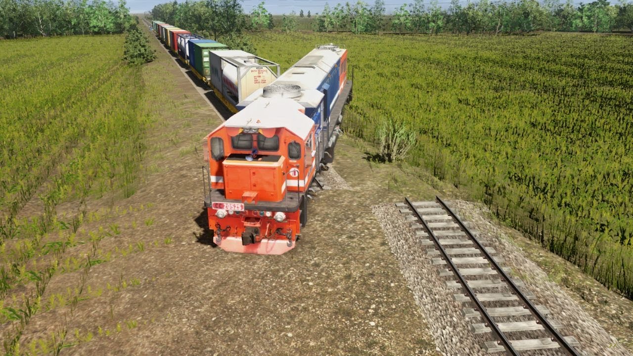 Kereta Api Rel Anjlok Zigzag Dan Melompat #keretaapi #train #railway #railroad #automobile