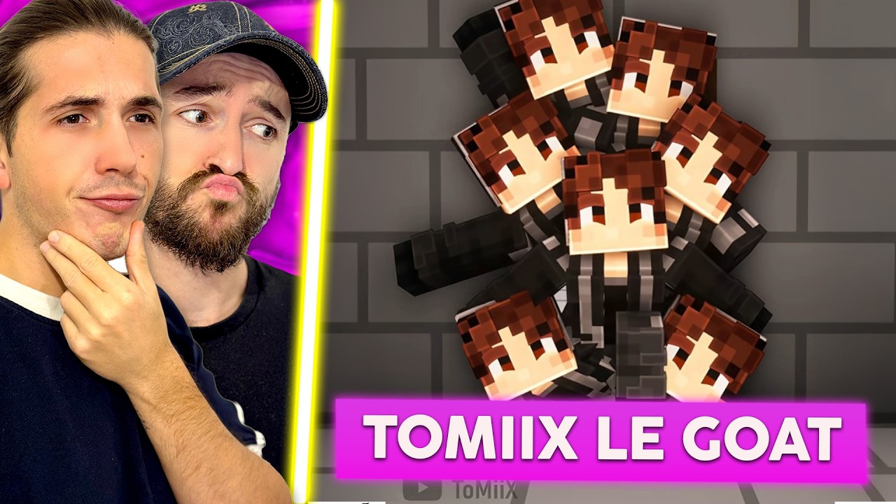 On regarde le MEILLEUR créateur MINECRAFT ! (Réact Tomiix #7)