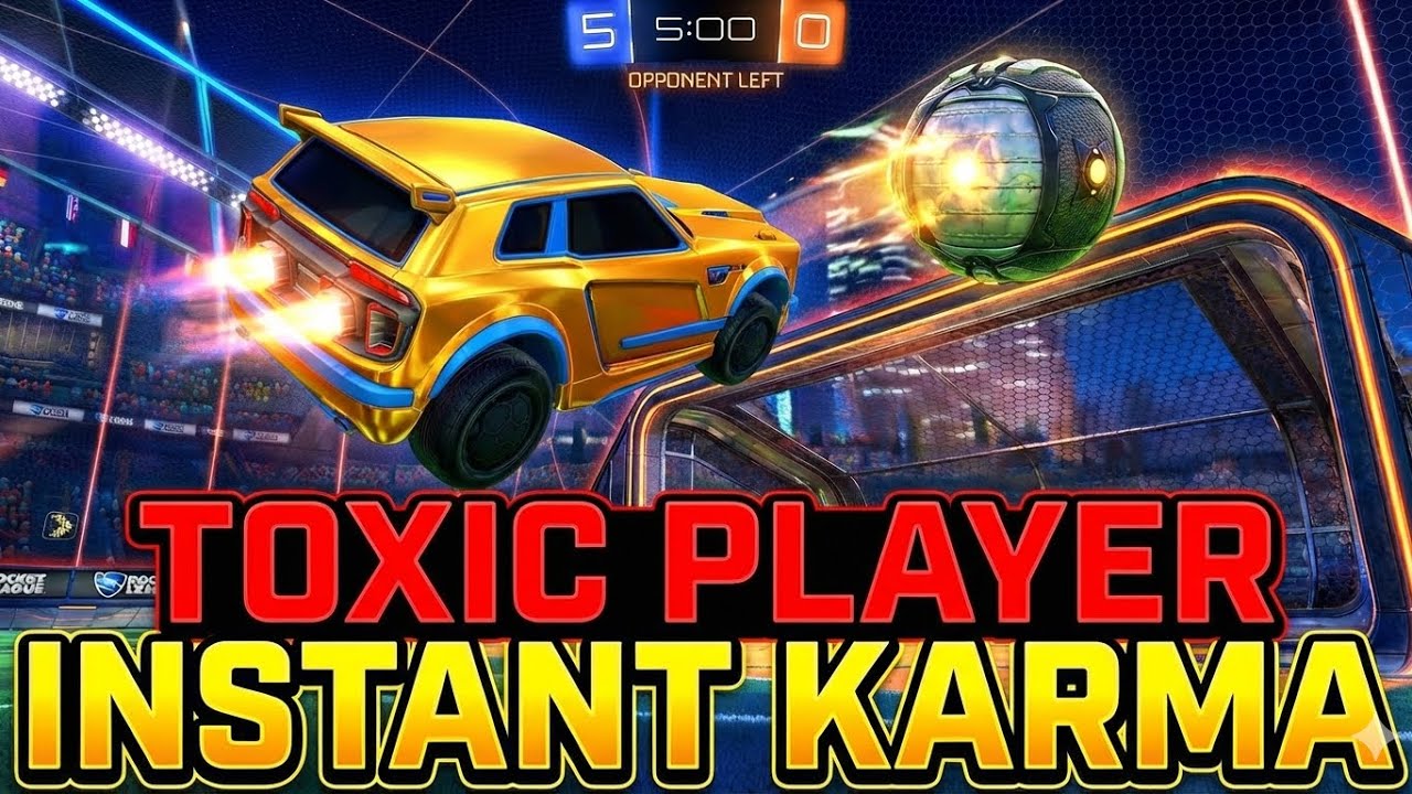 Instant karma in rocket league!