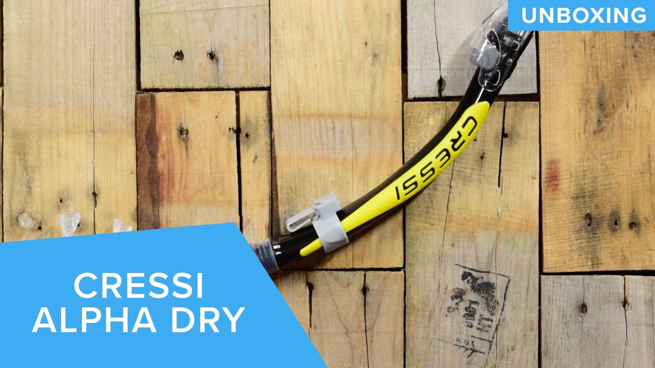Cressi Alpha Dry Snorkel | Unboxing
