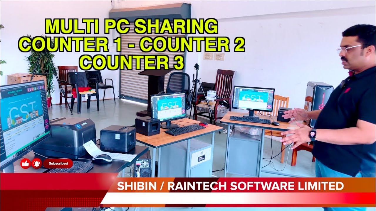 MULTI PC SHARING OPTION BILLING SOFTWARE RAINTECH SOFTWARE LTD