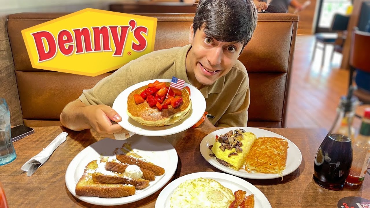 Pruebo el FAMOSO Desayuno Americano de "Denny's" 🥞🇺🇸 ¿Es el Mejor?