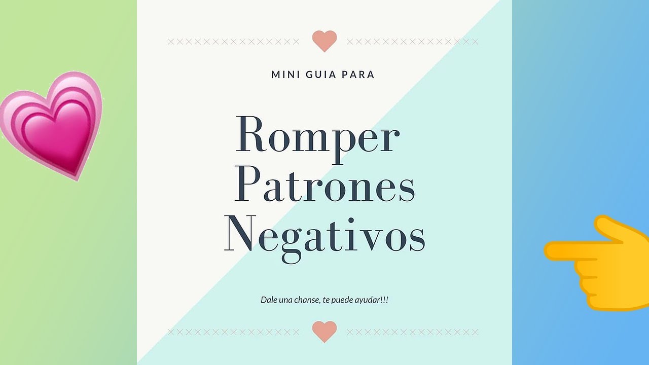 Mini guia para romper patrones negativos | Laura Natale Moda
