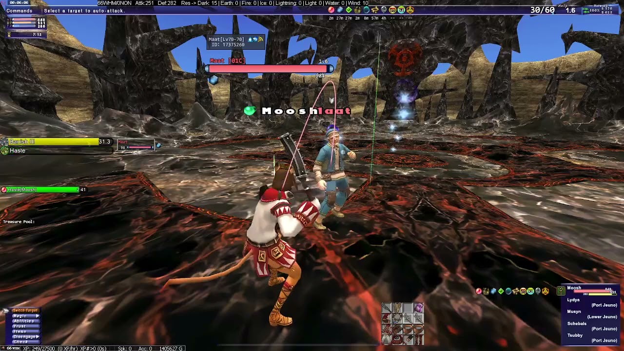FFXI Classic [HorizonXI] - WHM Maat Fight