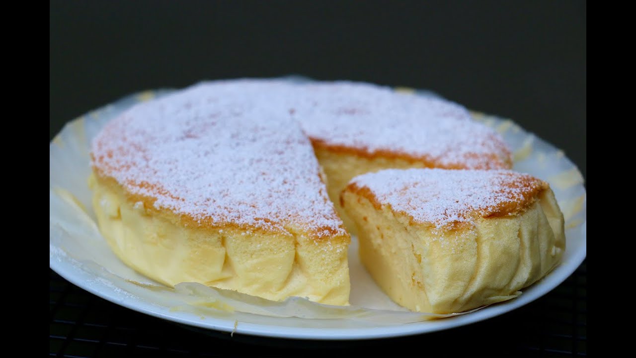 Cheesecake japonais / gâteau magique soufflé chocolat blanc