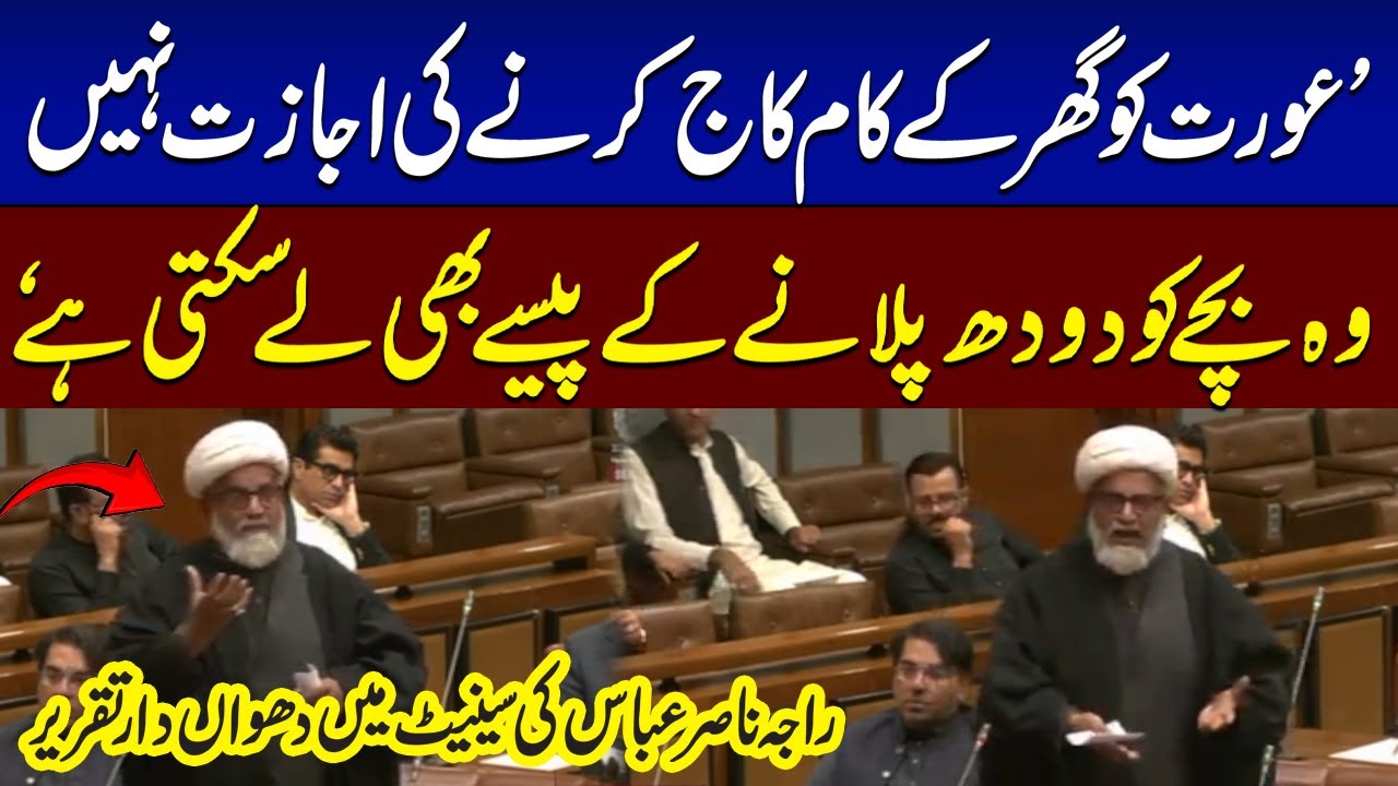 Allama Raja Nasir Abbas's Speech in Senate Session in Favour of Women | SAMAA TV