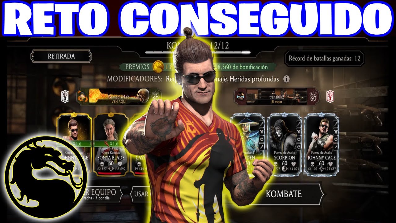 RETO: Completa La Torre FATAL Del Modo SOBREVIVIENTE Sin Equipamientos | Mortal Kombat Mobile
