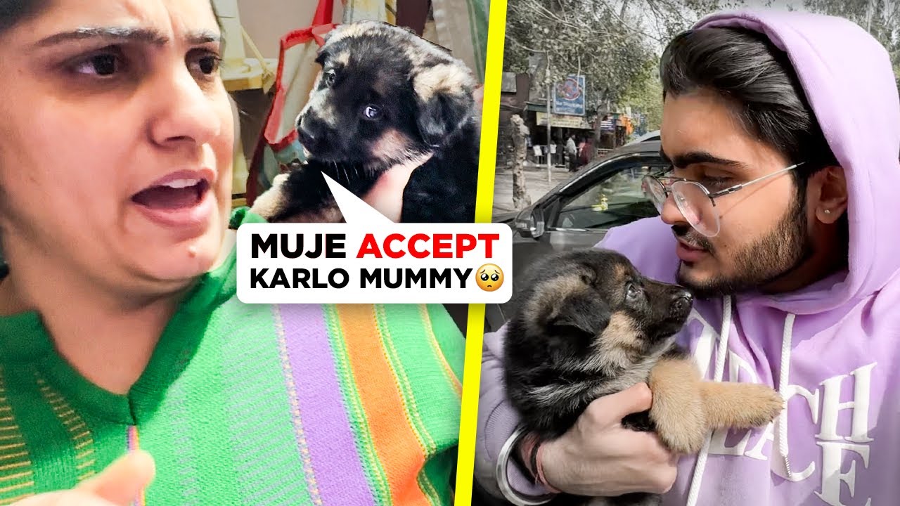 My mom reaction on my first pet 🐶😭 || jatin grover