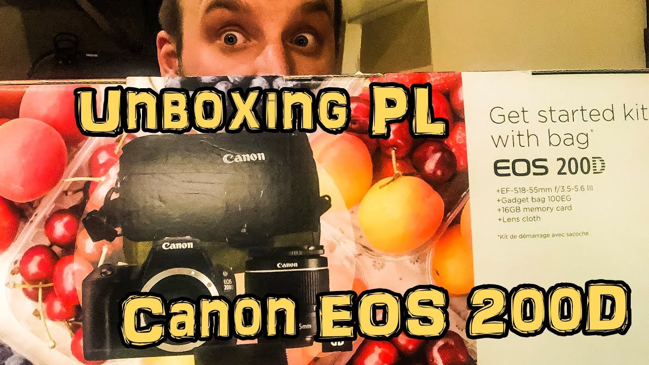 Canon EOS 200D/Rebel SL2 - UNBOXING PL - najlepsza lustrzanka dla YouTubera ?