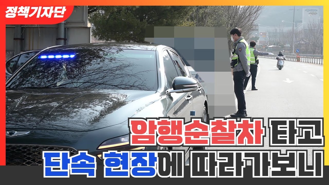 #암행순찰차 타고 단속 현장에 따라가봤다! [정책기자단 리얼취재]