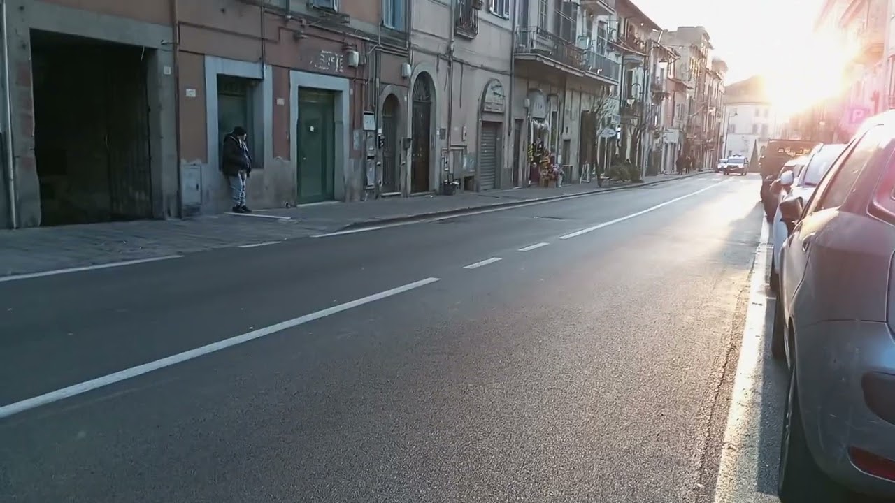 Ambulanza Trasporto organi in sirena a Marino 