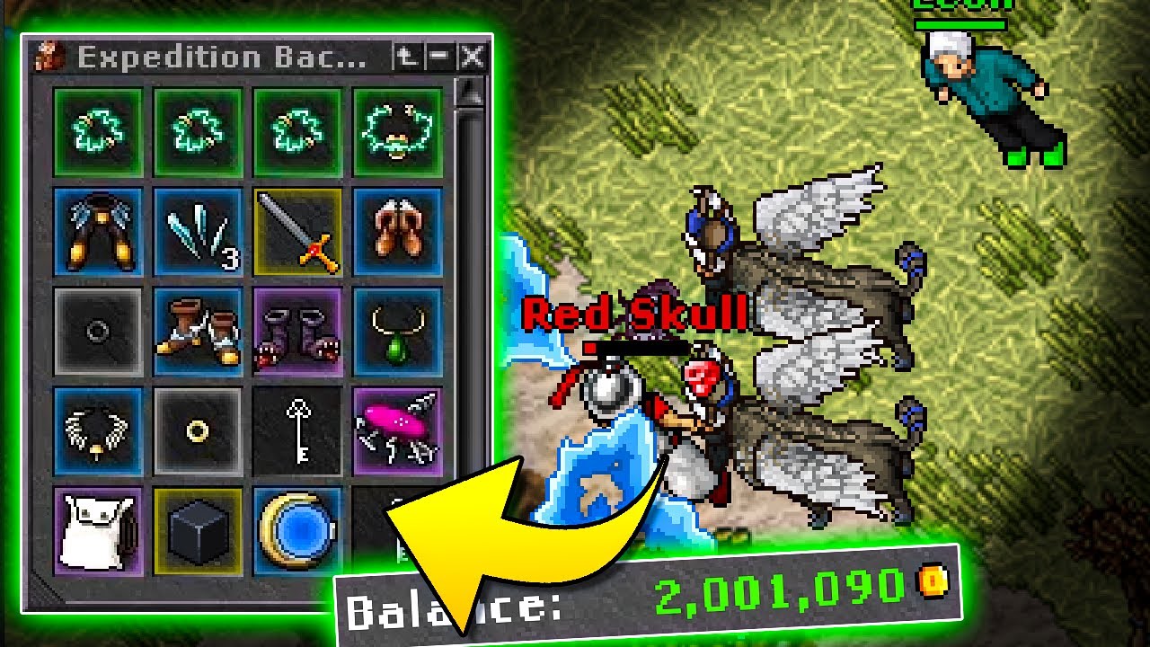 Encontrei um RED SKULL Caçando no Tibia e Fiz Isso...