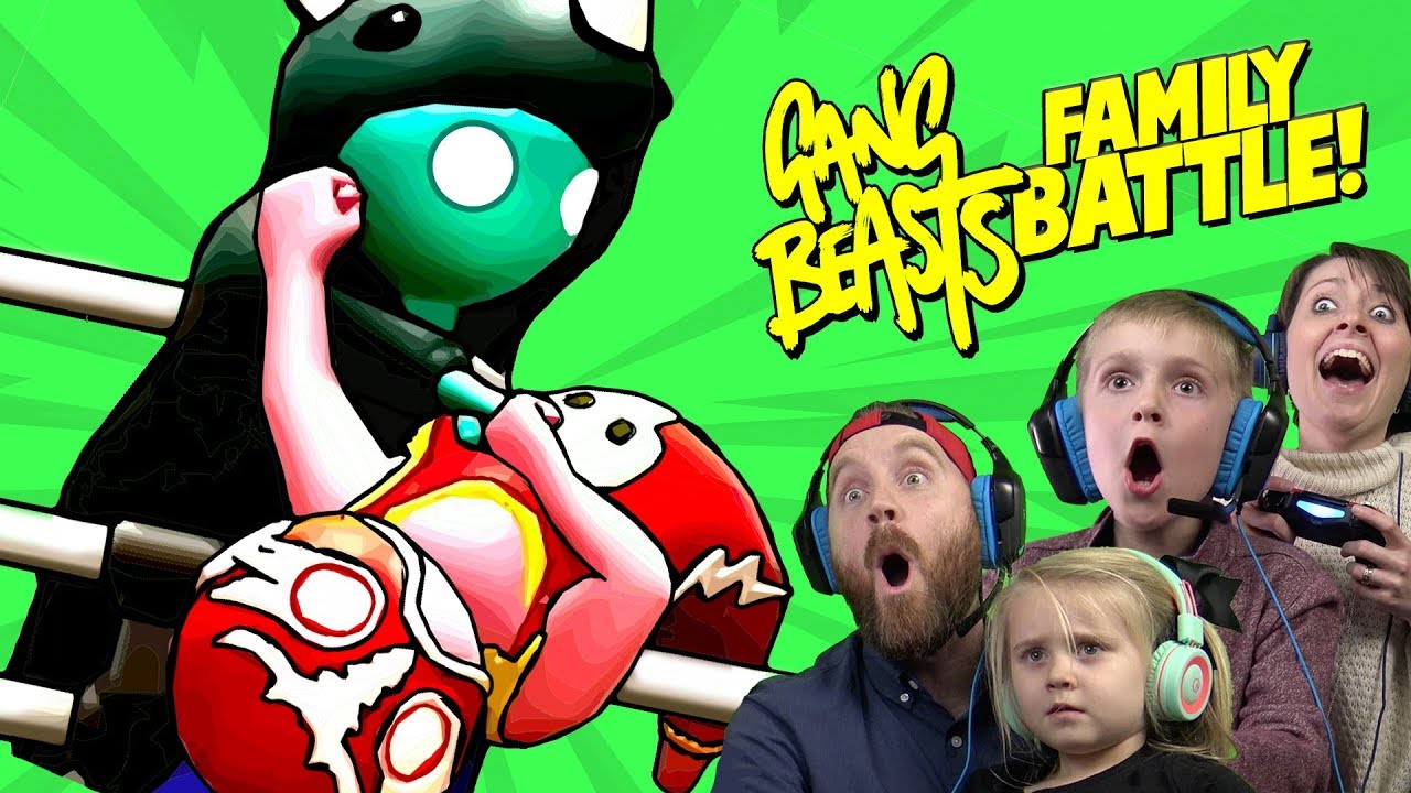 Captain Slammo is a Beast (Gang Beasts Family Battle) | K-City GAMING