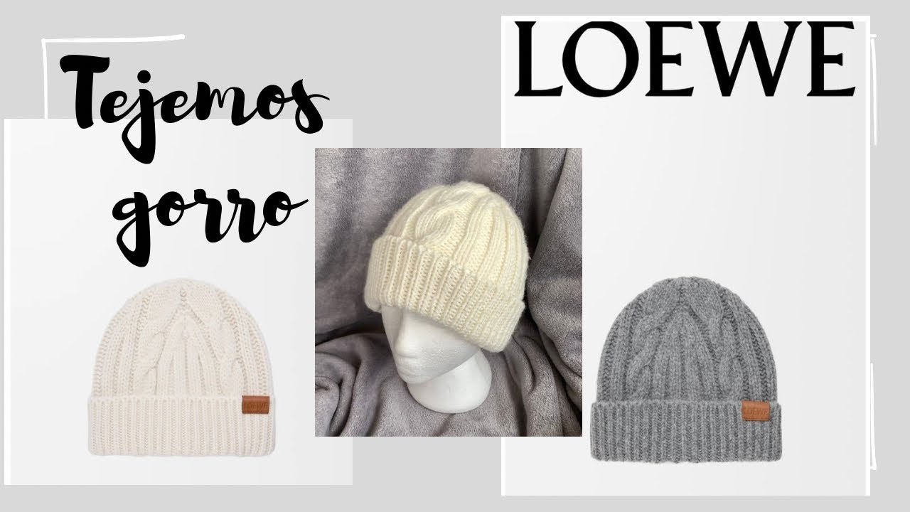 Moda de lujo hecha a mano: Gorro estilo Loewe DIY ¡queda increíble! Versión adulto