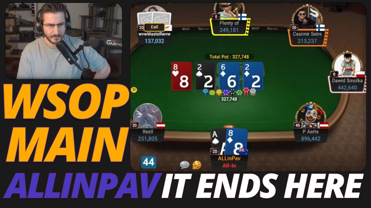 AllInPAV | Второй день Главного события WSOP | Заканчивается здесь