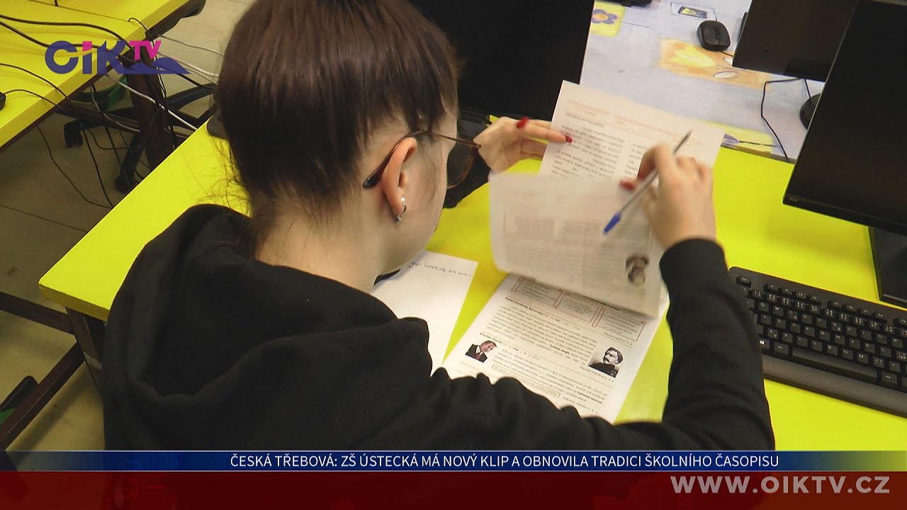 Česká Třebová: ZŠ Ústecká má nový klip a obnovila tradici školního časopisu