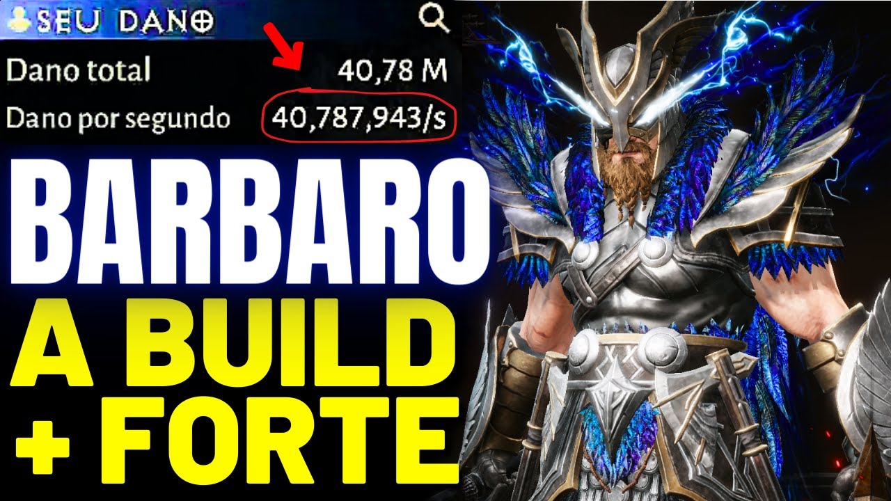 BARBARO 40.7 Milhoes DPS - BUILD Completa! ‹ Diablo Immortal PvE ›
