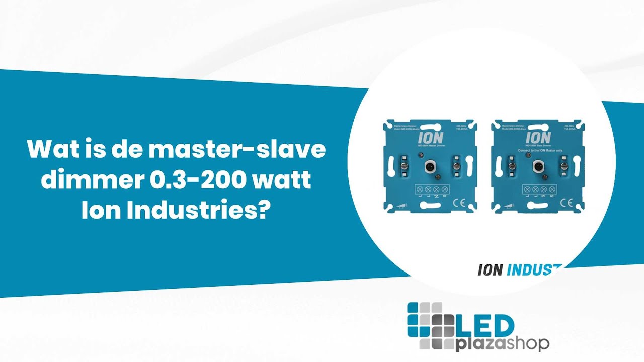 Wat is de master-slave dimmer 0.3-200 watt Ion Industries?