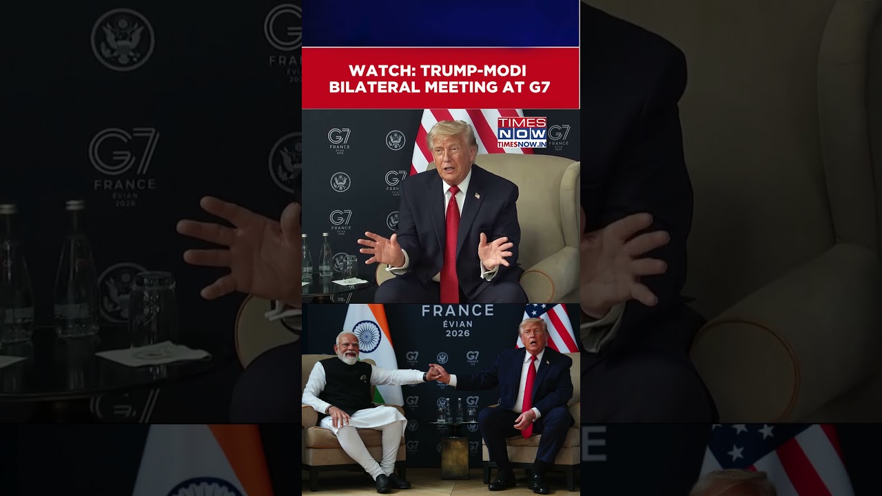 G7 Summit: Donald Trump And PM Modi Hold Bilateral Meeting At G7 | Trump-Modi Meet #shorts